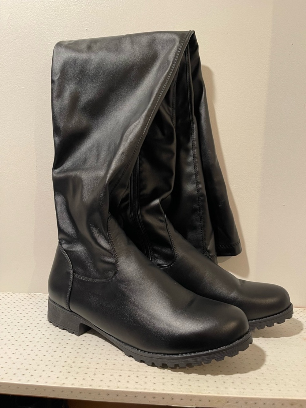 Women's Black Over-the-Knee Riding Boots
